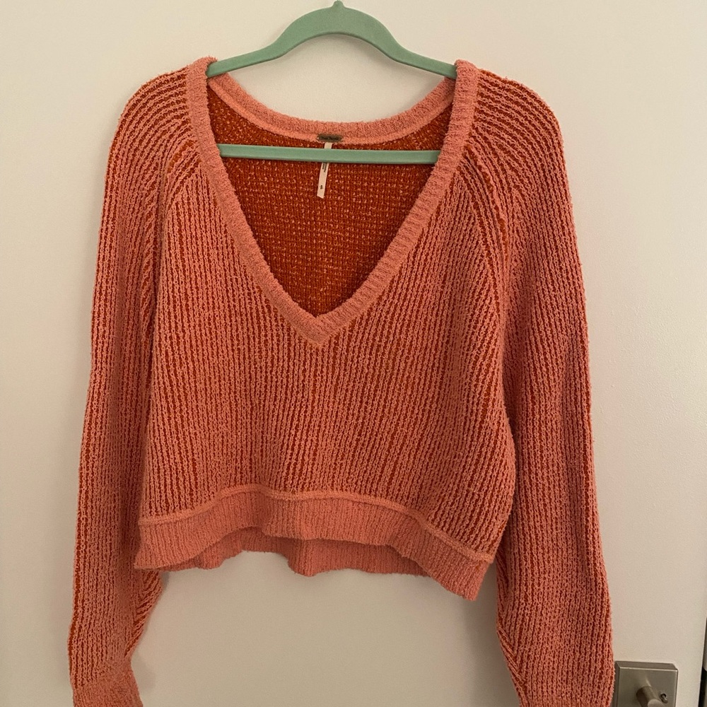Salmon sweater.